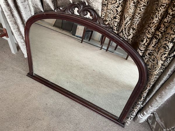 Over Mantle Solid Wooden Mirror