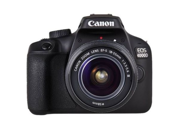 Canon EOS 4000 D with 18mm-55mm lens
