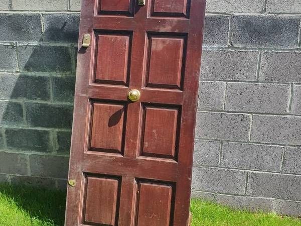 Solid wood front door