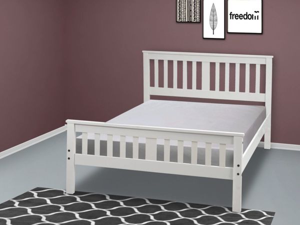 **SALE** WHITE OR GREY*SINGLE & DOUBLE BEDS**