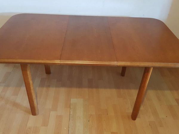 Oak solid extendable dining table
