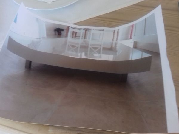 Natuzzi Floating Coffee Table and Porcelain  Tiles