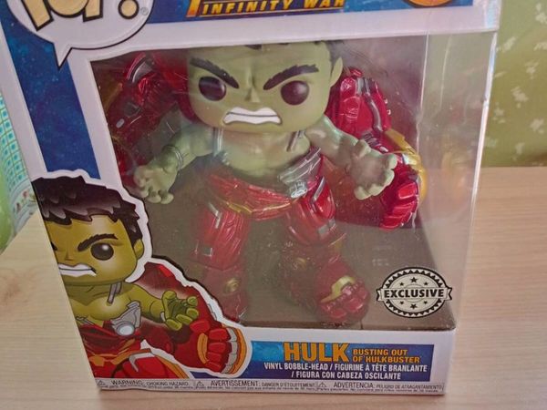 Large Hulk Busting from the Hulkbuster Pop Figure
