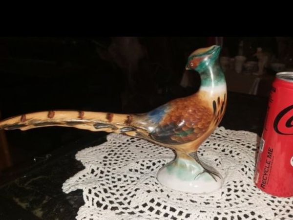 Antique porcelain pheasant
