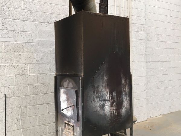 Workshop heater wood burner