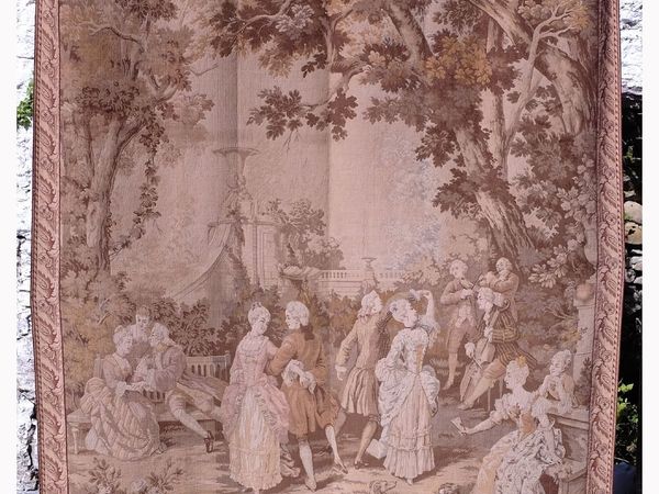 Huge Antique Italian Woven 19th Century Tapestry