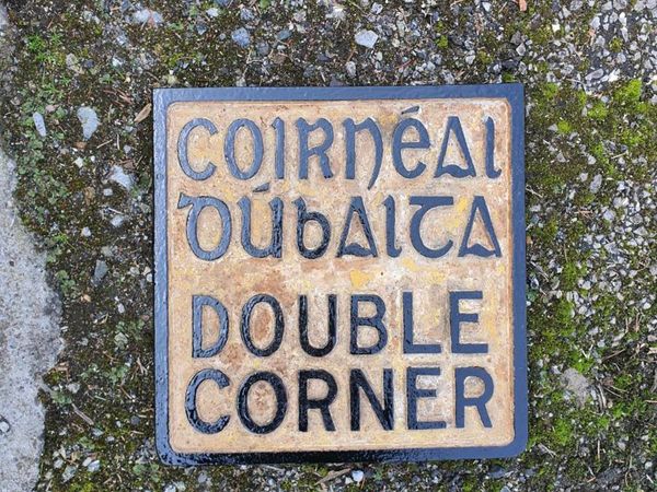 Rare earily Cast Iron Road Sign