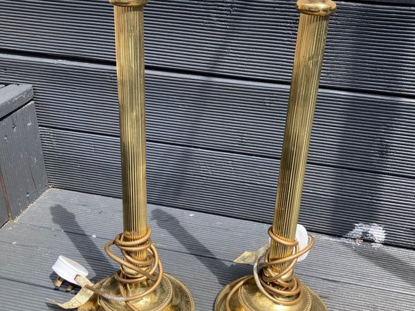 Brass lamps vintage