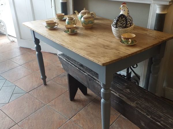 old kitchen pine  farm house table