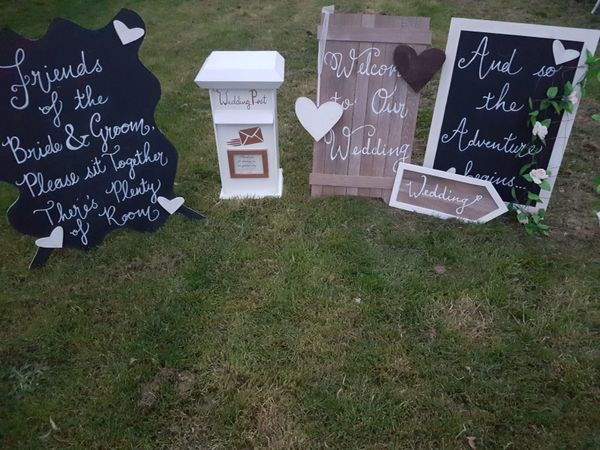 wedding signs /post box