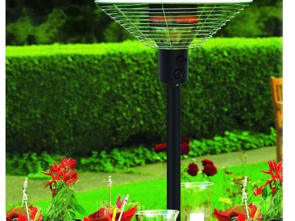 4kw Gas Table Top patio heater. 52 x 52 x 96 cm Stainless Steel