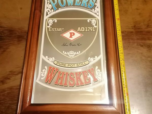 Powers Pub Irish Whiskey Mirror