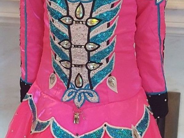 Irish dancing dress age 10 to 12 length 29 inches waist 14 inches