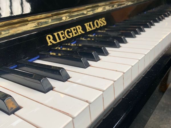 Rieger Kloss Black Upright piano |Belfast Pianos|