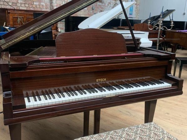 Steck 4.8ft Baby grand walnut case | Belfast Pianos | Free Delivery