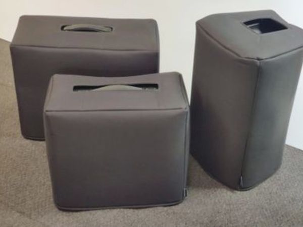 NEW DYNACORD F5 BASS BINS LEATHER PADDED COVERS