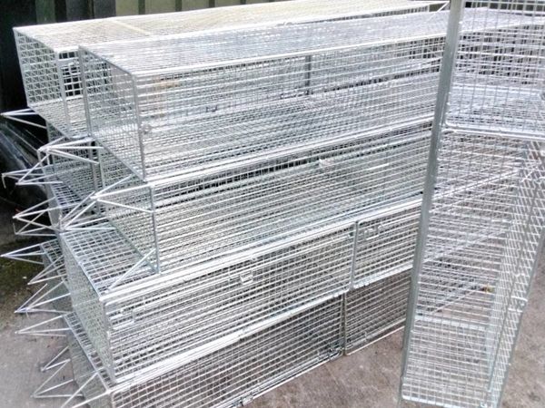 Steel mesh lockers unused