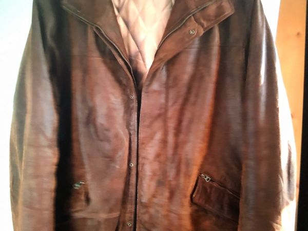 Mens Leather Jacket (BLACK & BROWN)