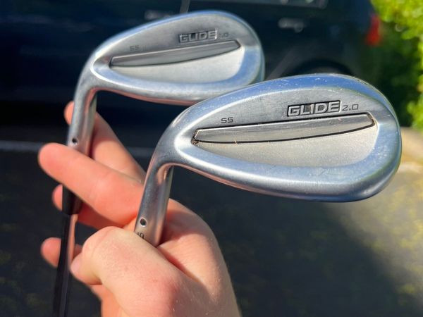 Left handed Ping Glide 2.0 52 and 58 wedges
