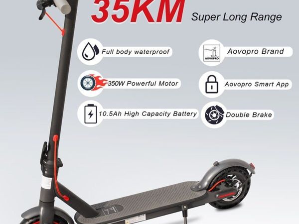 AovoPro Electric Scooter With APP M365 350W/10.5Ah Battery Max Speed 31km/h IP65