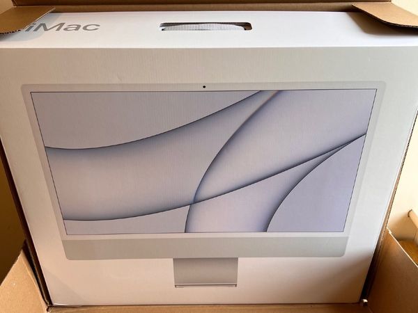 24" Silver Apple iMac M1 with 4.5K Retina display & Gigabit LAN