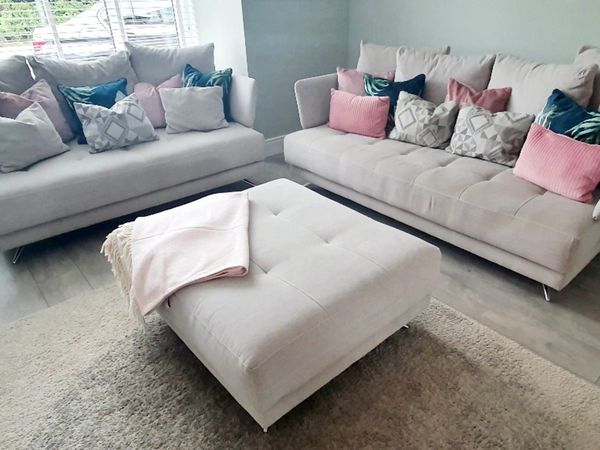 FAMA pacific sofas(large 3+2 seater + ottoman)