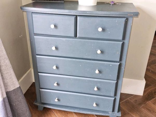 6 drawer shabby chique unit for sale