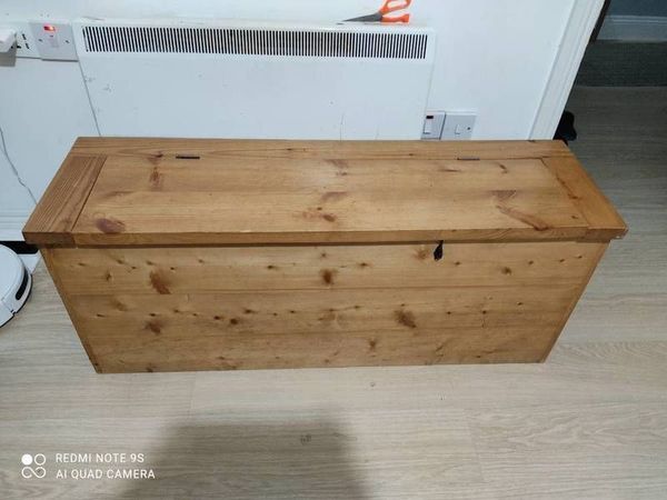 Bench with Storage box( Solid pine wood)