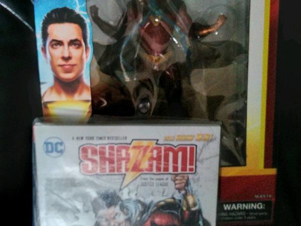 Shazam figure and comic New