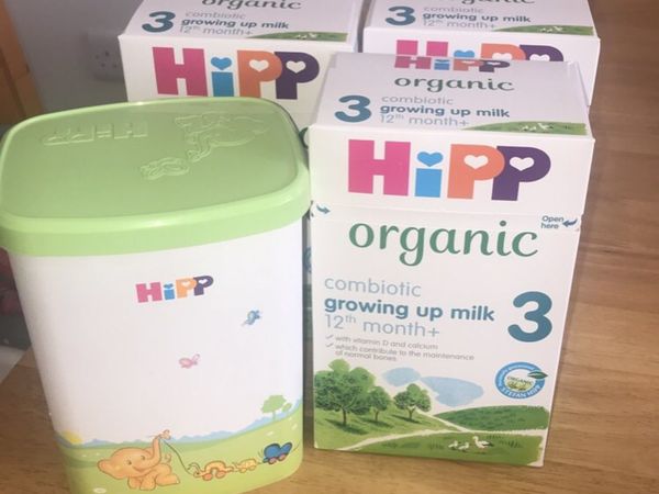 HIPP ORGANIC UNOPENED FORMULA BOXES AND READY MADE BOTTLES