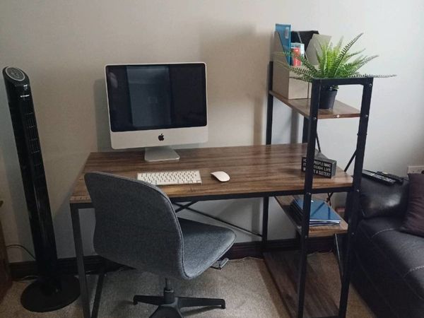 Computer Desk with Shelves