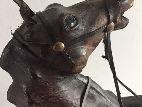 Leather Horse Sculpture
