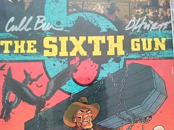 The sixth gun comic signed by 2