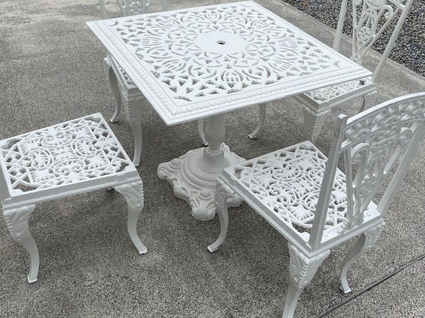 Cast Iron Table and Chairs