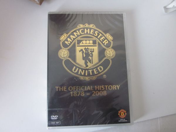 Manchester United The Official History 1878-2008 Double DVD New in original sealed wrapping.