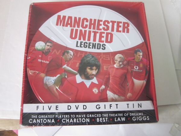 Manchester United Legends Five DVD Gift Tin New