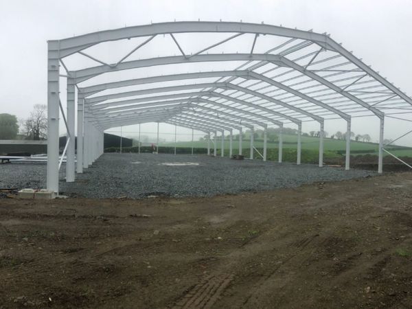 New indoor arena shed 200ft x 100ft x 20ft eves