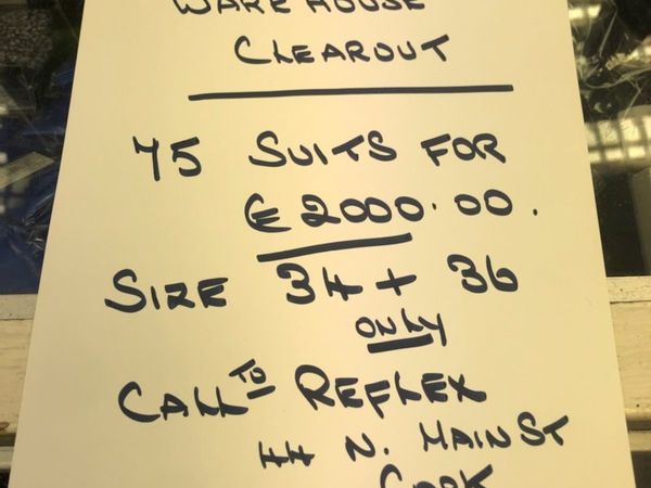 Suit Warehouse Clearout (Job Lot)