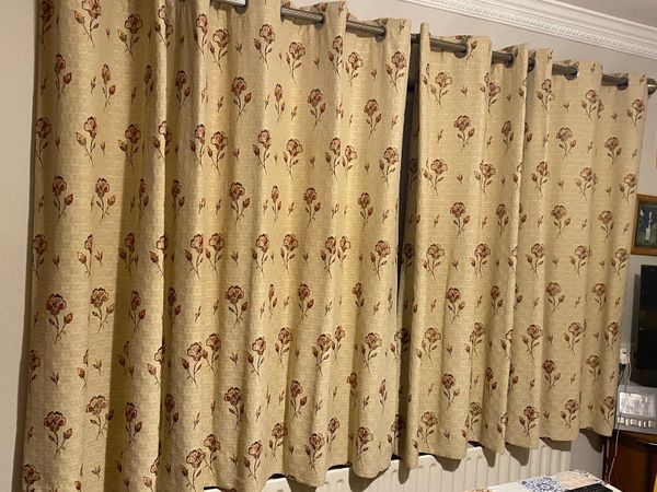 Two pairs of living room curtains