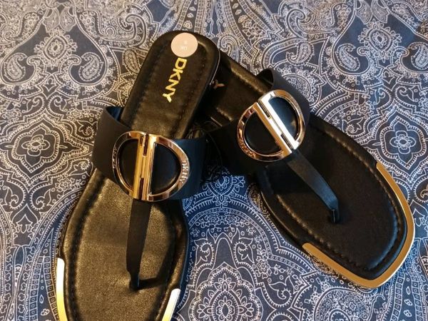New Authentic, DKNY sandals. Genuine leather