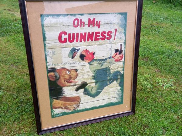 Large Guinness Framed Ad