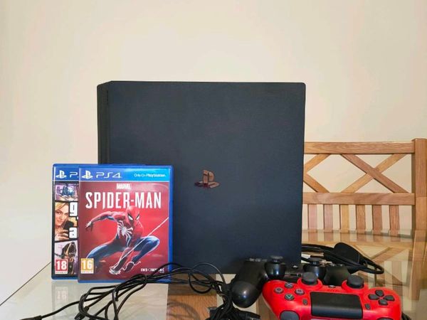 PS 4 Pro 1 TB with 2 controllers and games