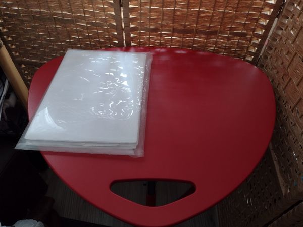 Red wipe clean laptop/ homework desk