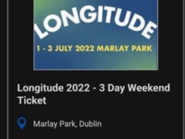Longitude 3 Day Ticket