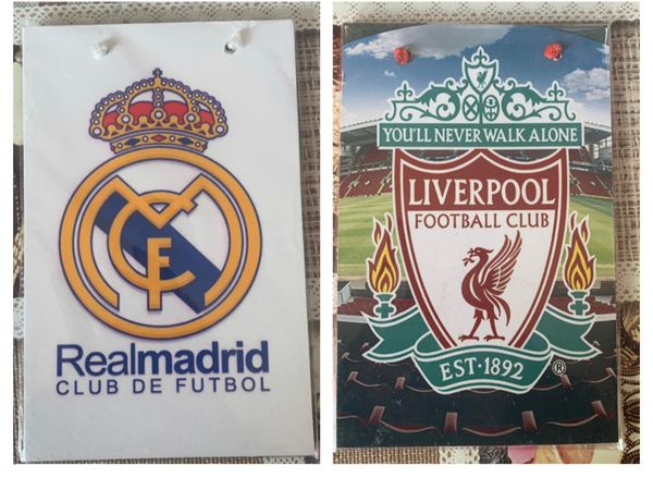 Liverpool vs Real Madrid champions league items