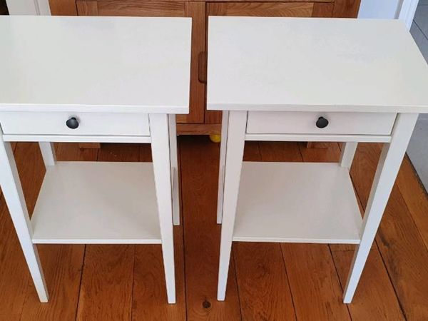 Ikea Hemnes bedside tables, white, 46x35x70  cm