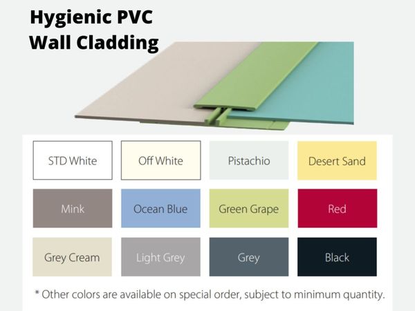 Hygienic PVC Wall Cladding