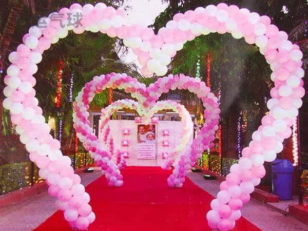 Wedding heart shape balloon metal frame