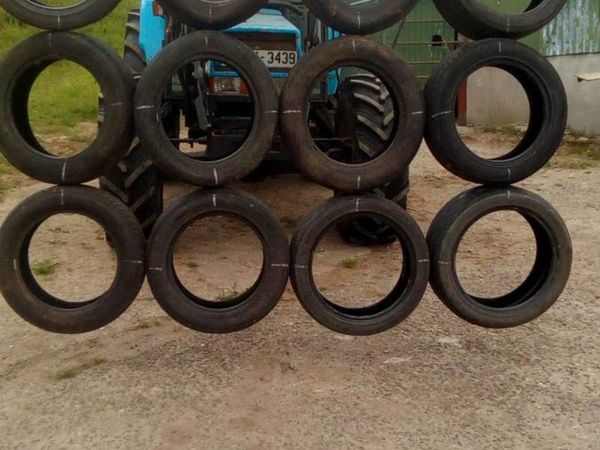 Silage pit tyre mats