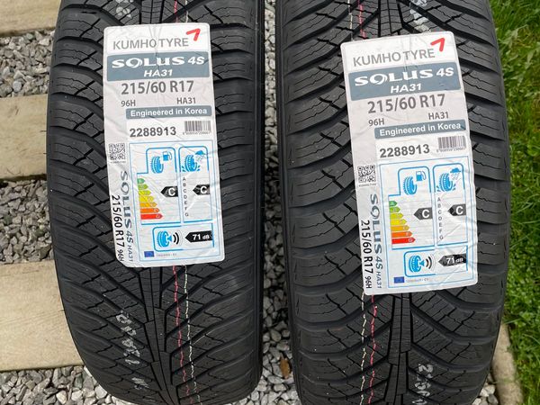 2 tyres of Kumho Solus HA31 215/60 R17